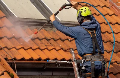 Démoussage et hydrofuge de toiture à Sammarçolles